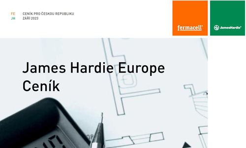 Nový ceník James Hardie Europe: ceny zůstávají, sortiment roste