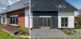 Dům před/po rekonstrukci